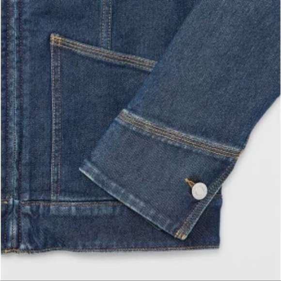 Club Monaco Indigo Denim Jacket Zip Front Size Small NWT - Picture 5 of 13